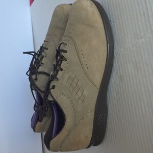 SAS Women's Brown Leather Comfort Sneakers Size 7.5